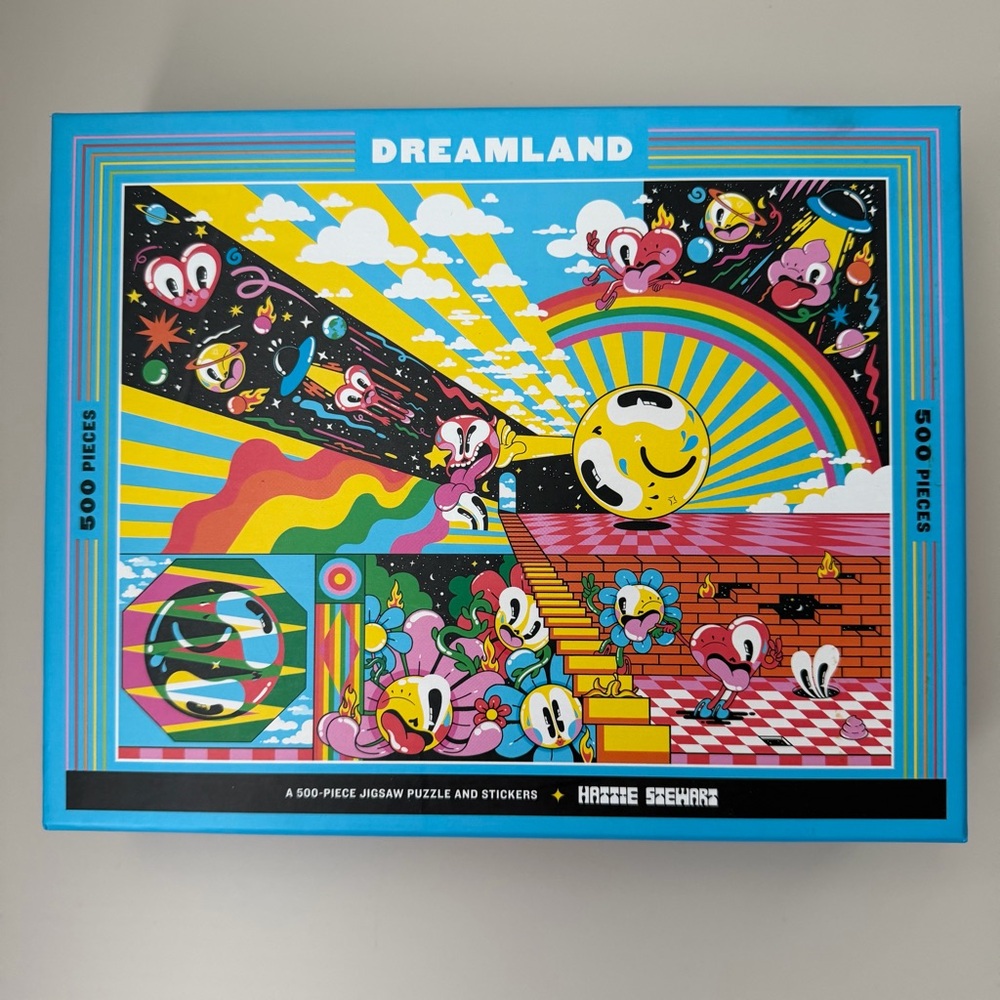 Psychedelic Pop-Art Dreamland 500-Piece Puzzle